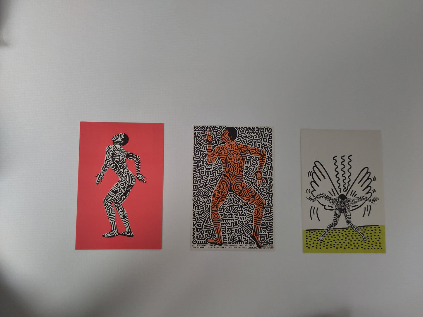 Keith Haring Into 84 Exhibition cards (3), 1983