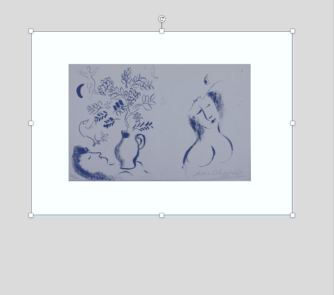 Lithographie pour un Catalogue, 1959 by Marc Chagal