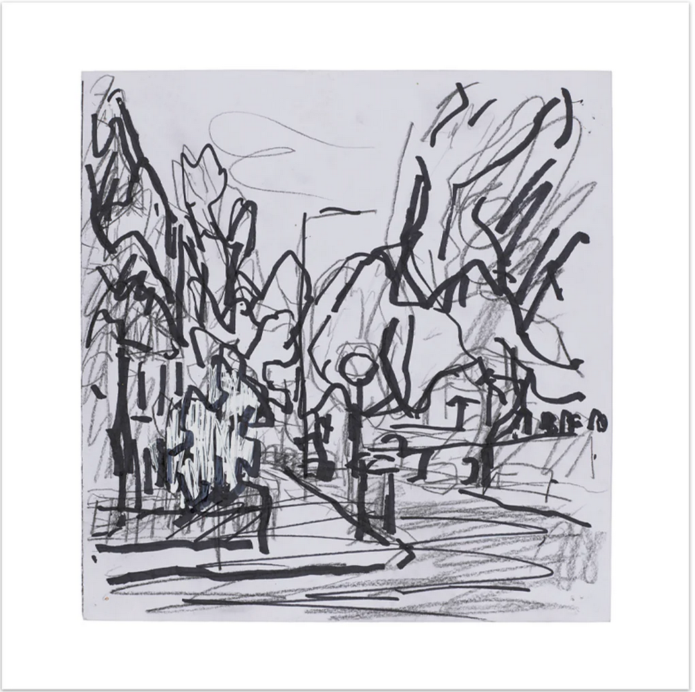 Sketch for Mornington Crescent by Frank Auerbach