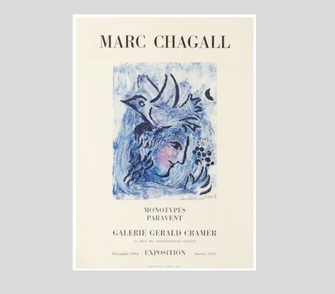 Greetings from Marc Chagall A collection of cards and exhibition posters - 1964