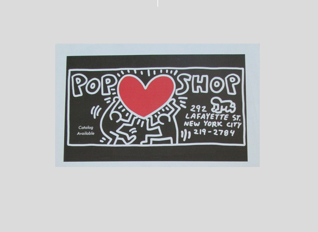 Pop Shop Advert, 1994 - Keith Haring - Framed