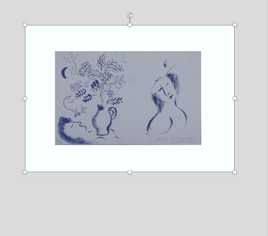 Lithographie pour un Catalogue, 1959 by Marc Chagal