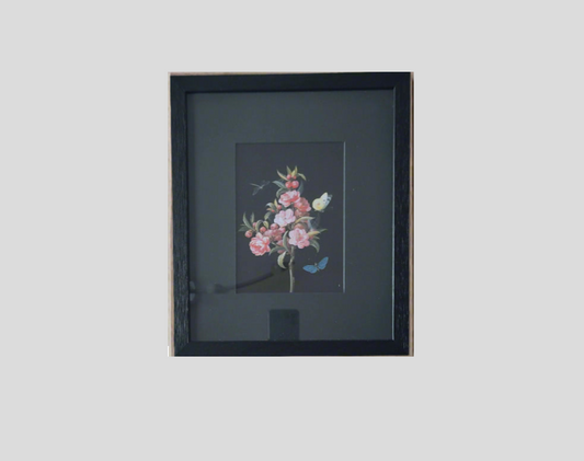 Barbara Regina Dietschz -  Japanese quince (or cherry) with dragon-fly and butterflies