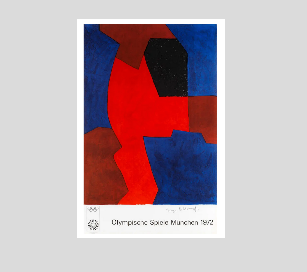 Serge Poliakoff (Russian/French, 1900-1969) Olympische Spiele München 1972
